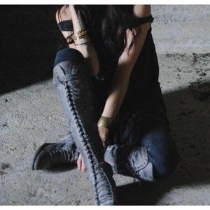 Free People x Faryl Robin Caspian Black Boots